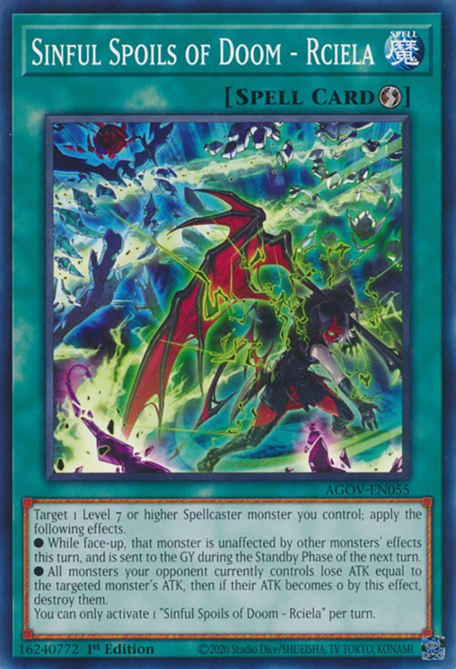 Sinful Spoils of Doom - Rciela [AGOV-EN055] Common | Shuffle n Cut Hobbies & Games