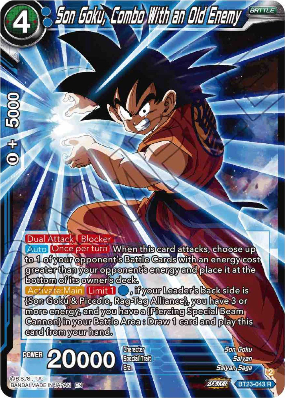 Son Goku, Combo With an Old Enemy (BT23-043) [Perfect Combination] | Shuffle n Cut Hobbies & Games