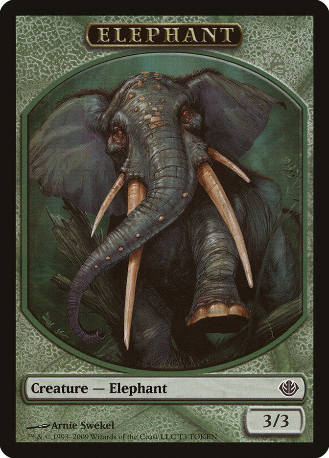 Elephant Token [Duel Decks: Garruk vs. Liliana Tokens] | Shuffle n Cut Hobbies & Games