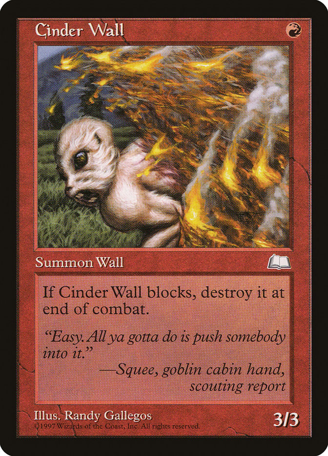 Cinder Wall [Weatherlight] | Shuffle n Cut Hobbies & Games