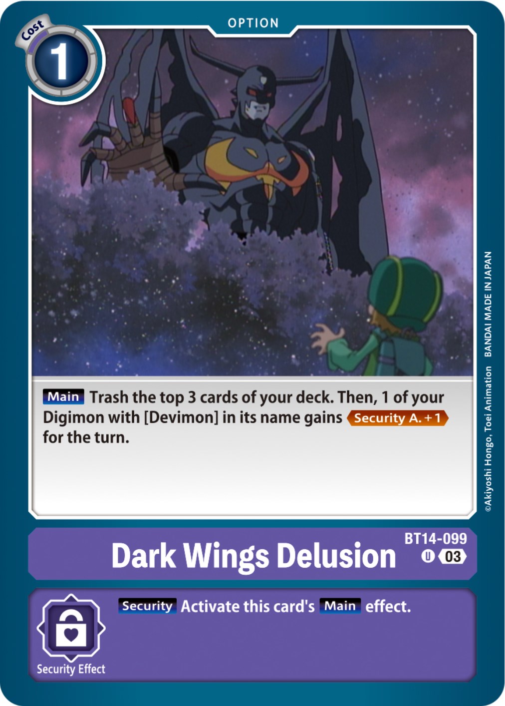 Dark Wings Delusion [BT14-099] [Blast Ace] | Shuffle n Cut Hobbies & Games