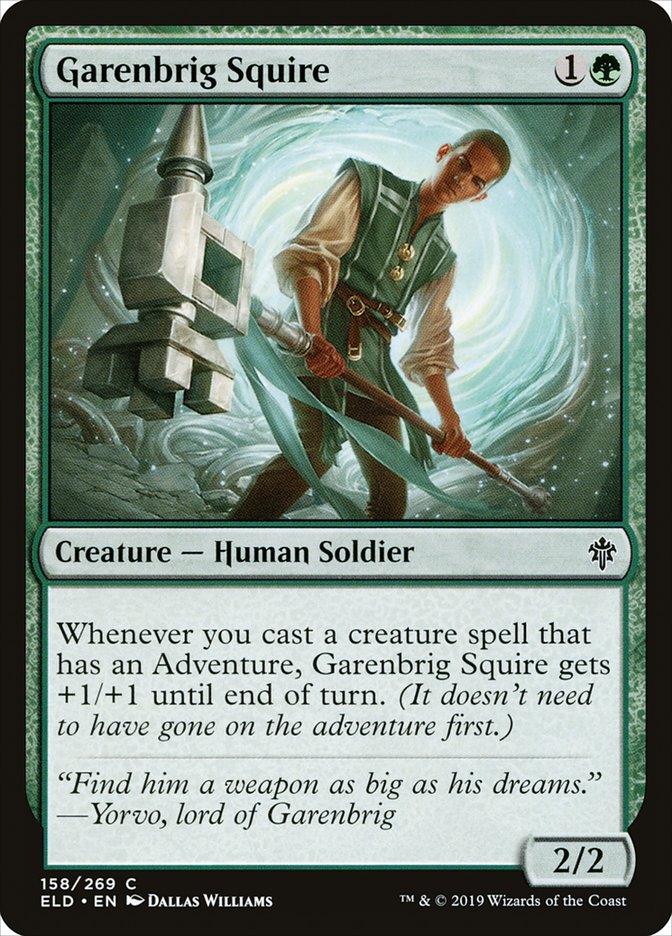 Garenbrig Squire [Throne of Eldraine] | Shuffle n Cut Hobbies & Games