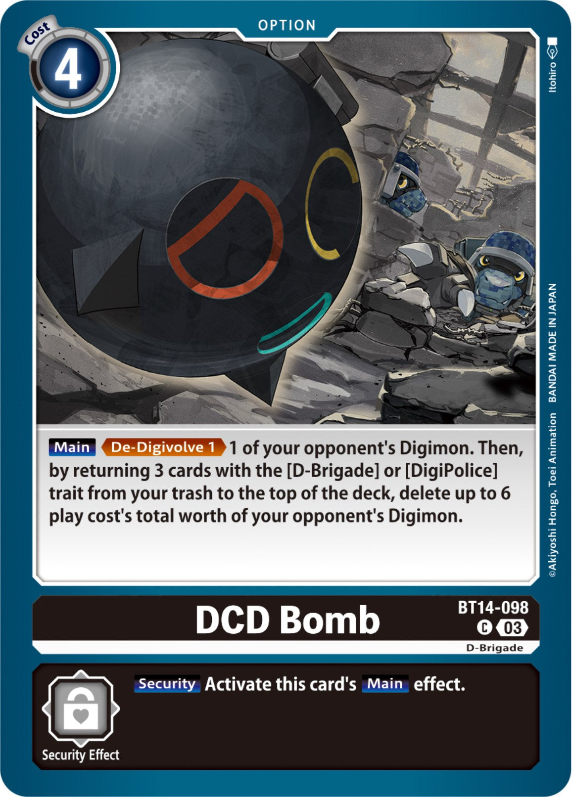 DCD Bomb [BT14-098] [Blast Ace] | Shuffle n Cut Hobbies & Games