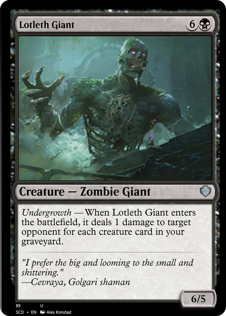 Lotleth Giant [Starter Commander Decks] | Shuffle n Cut Hobbies & Games
