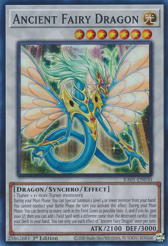Ancient Fairy Dragon [RA01-EN030] Super Rare | Shuffle n Cut Hobbies & Games