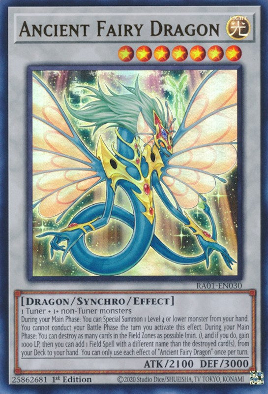 Ancient Fairy Dragon [RA01-EN030] Ultra Rare | Shuffle n Cut Hobbies & Games