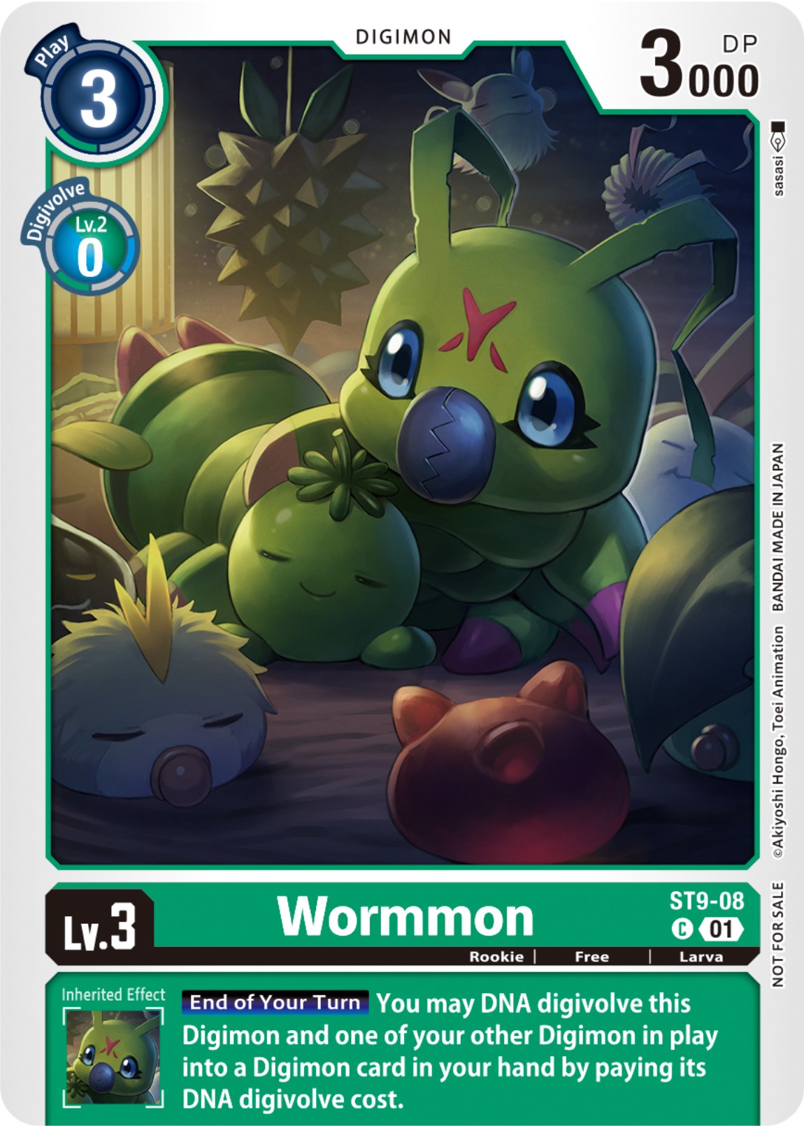 Wormmon [ST9-08] (NYCC 2023 Demo Deck) [Starter Deck: Ultimate Ancient Dragon] | Shuffle n Cut Hobbies & Games