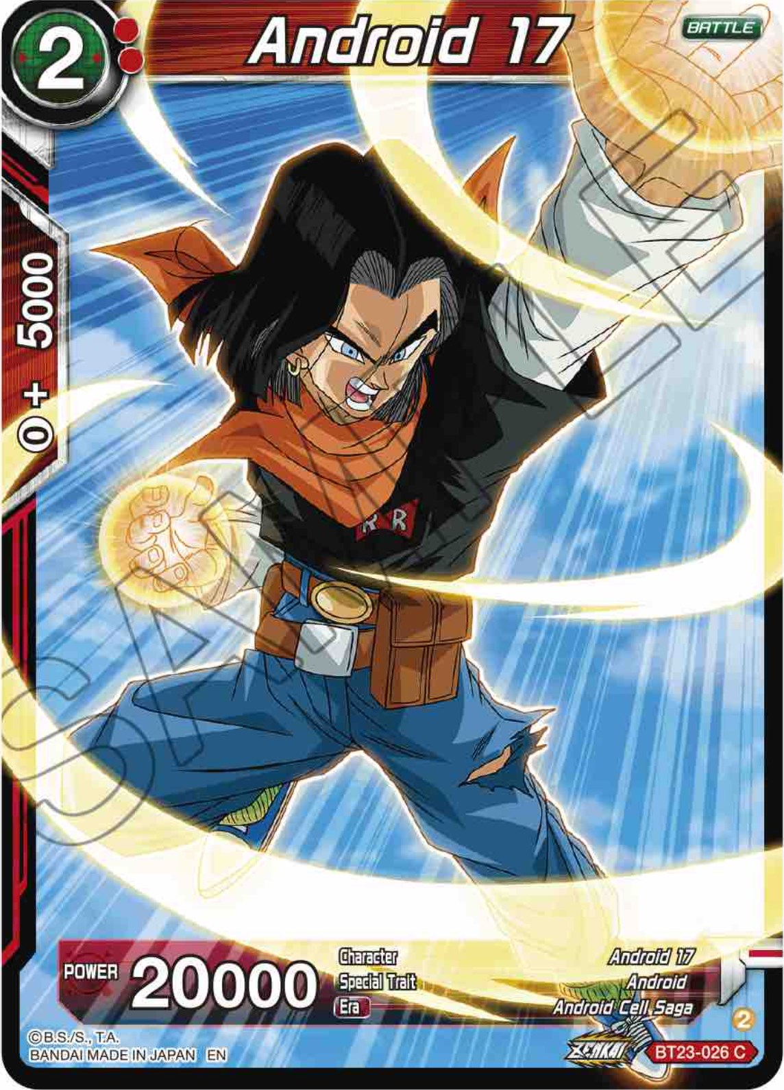 Android 17 (BT23-026) [Perfect Combination] | Shuffle n Cut Hobbies & Games