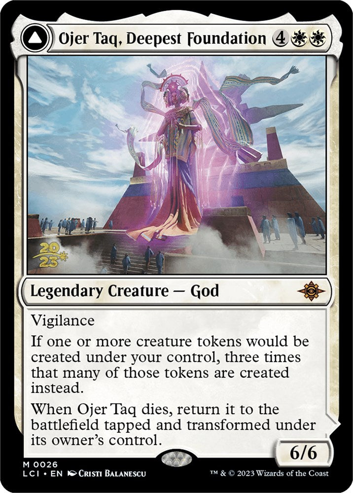 Ojer Taq, Deepest Foundation // Temple of Civilization [The Lost Caverns of Ixalan Prerelease Cards] | Shuffle n Cut Hobbies & Games