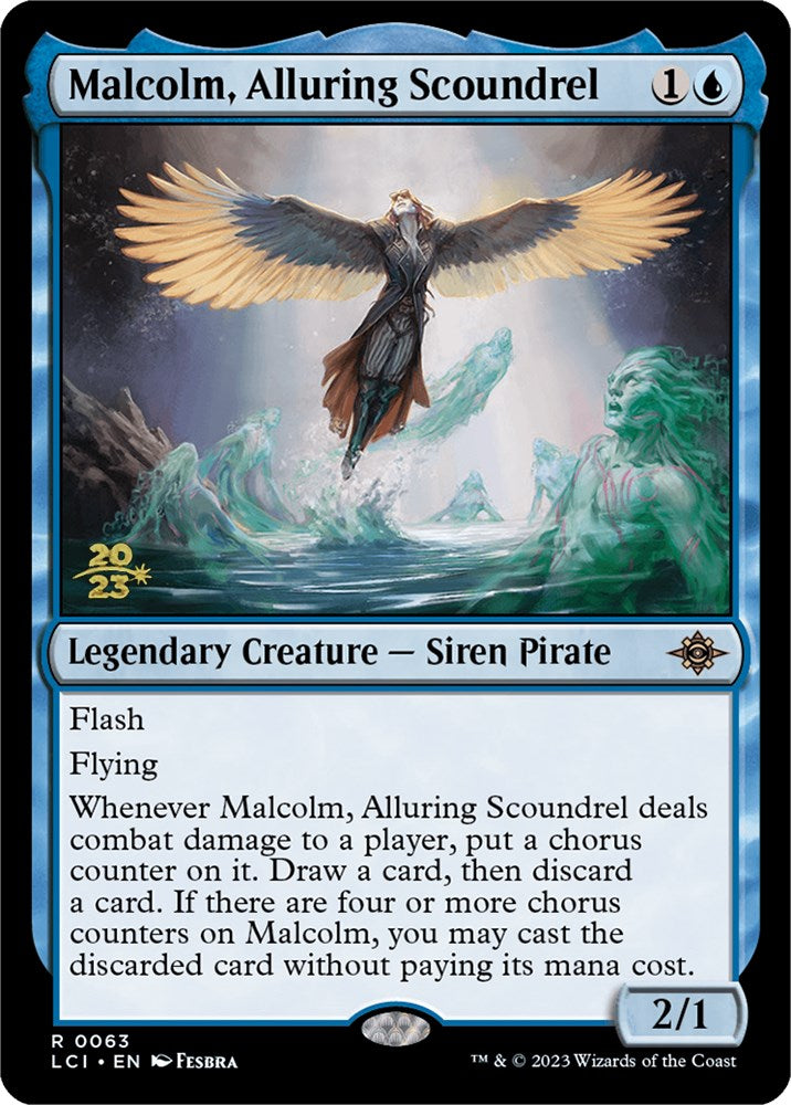 Malcolm, Alluring Scoundrel [The Lost Caverns of Ixalan Prerelease Cards] | Shuffle n Cut Hobbies & Games
