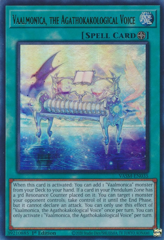 Vaalmonica, the Agathokakological Voice [VASM-EN035] Ultra Rare | Shuffle n Cut Hobbies & Games