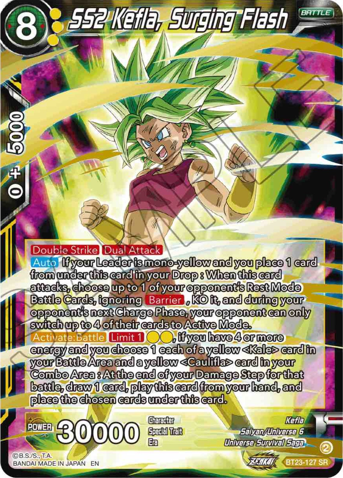 SS2 Kefla, Surging Flash (BT23-127) [Perfect Combination] | Shuffle n Cut Hobbies & Games