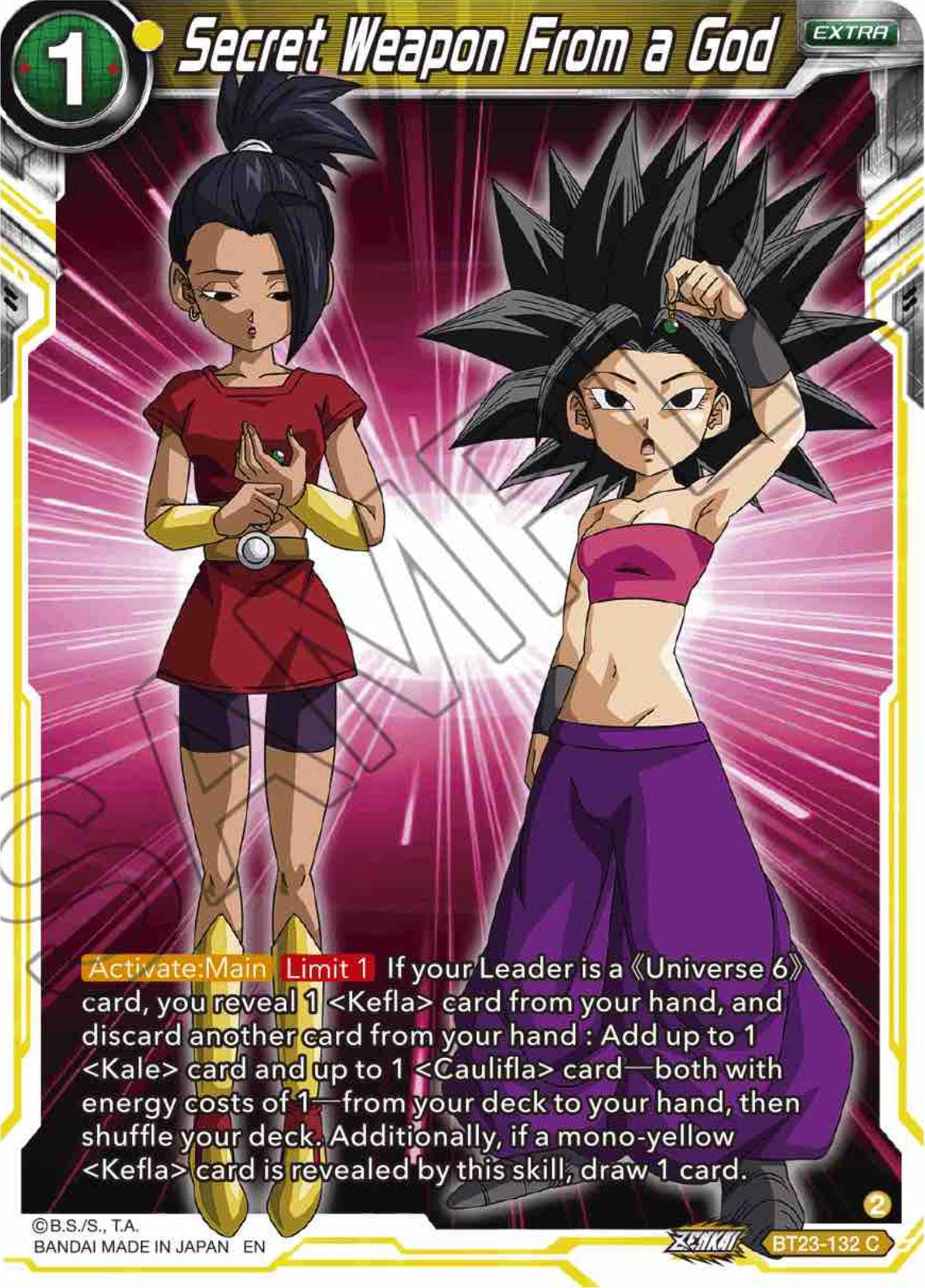 Secret Weapon From a God (BT23-132) [Perfect Combination] | Shuffle n Cut Hobbies & Games