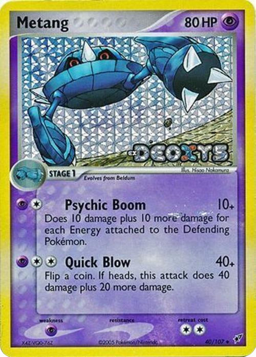 Metang (40/107) (Stamped) [EX: Deoxys] | Shuffle n Cut Hobbies & Games