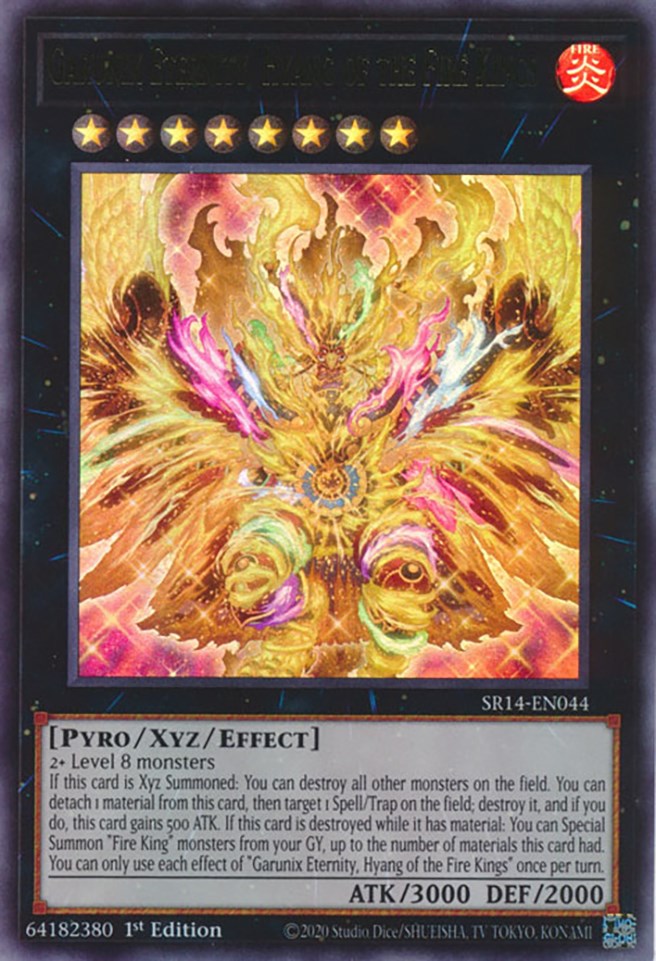 Garunix Eternity, Hyang of the Fire Kings [SR14-EN044] Ultra Rare | Shuffle n Cut Hobbies & Games