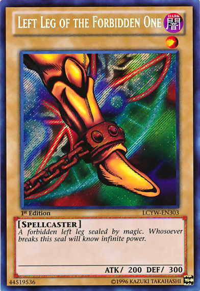 Left Leg of the Forbidden One [LCYW-EN303] Secret Rare | Shuffle n Cut Hobbies & Games