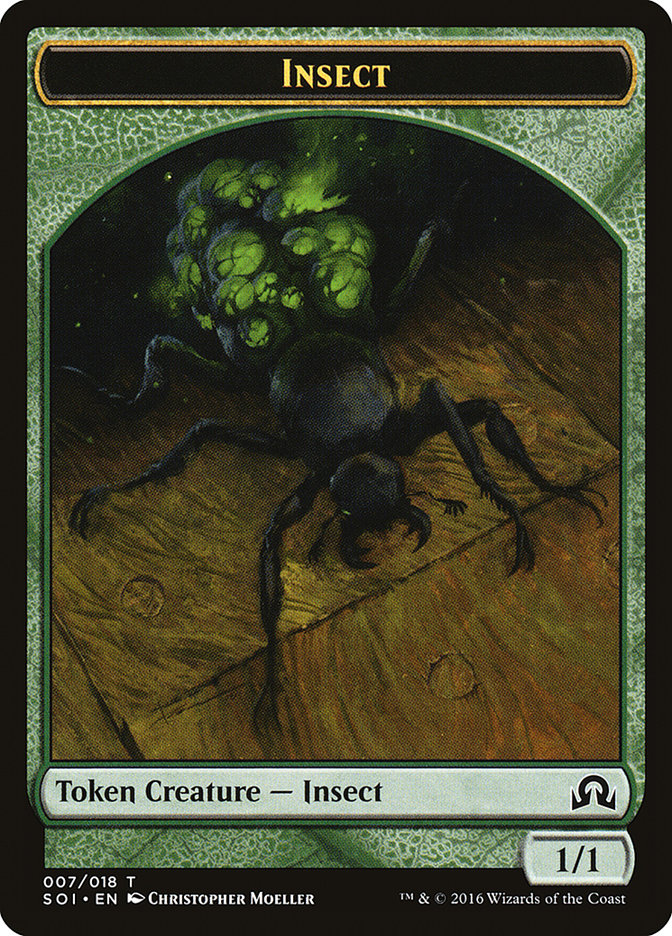 Insect Token [Shadows over Innistrad Tokens] | Shuffle n Cut Hobbies & Games