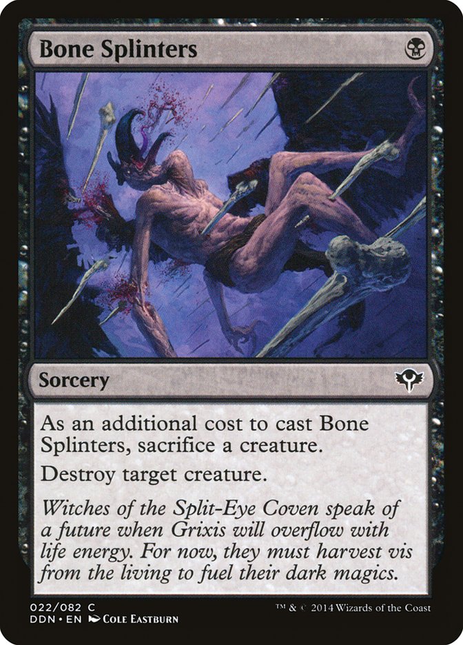 Bone Splinters [Duel Decks: Speed vs. Cunning] | Shuffle n Cut Hobbies & Games