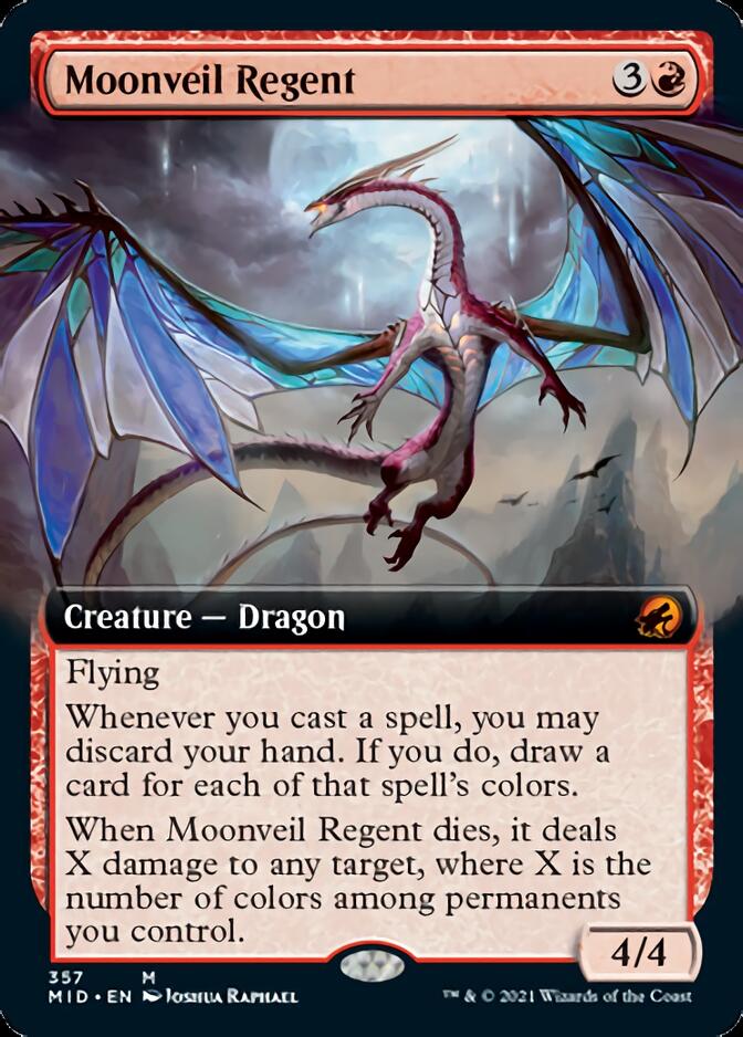 Moonveil Regent (Extended Art) [Innistrad: Midnight Hunt] | Shuffle n Cut Hobbies & Games
