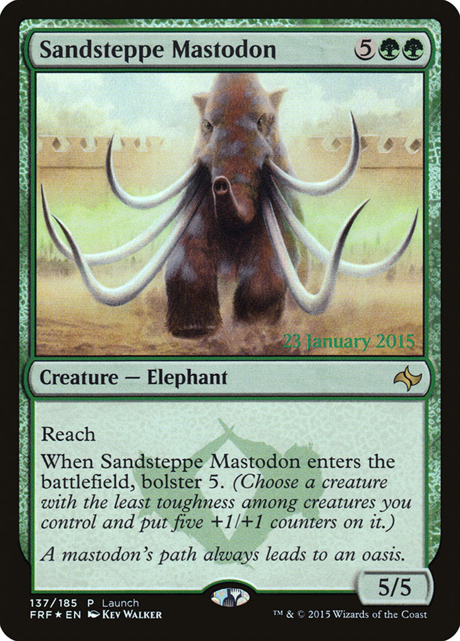 Sandsteppe Mastodon (Launch) [Fate Reforged Prerelease Promos] | Shuffle n Cut Hobbies & Games