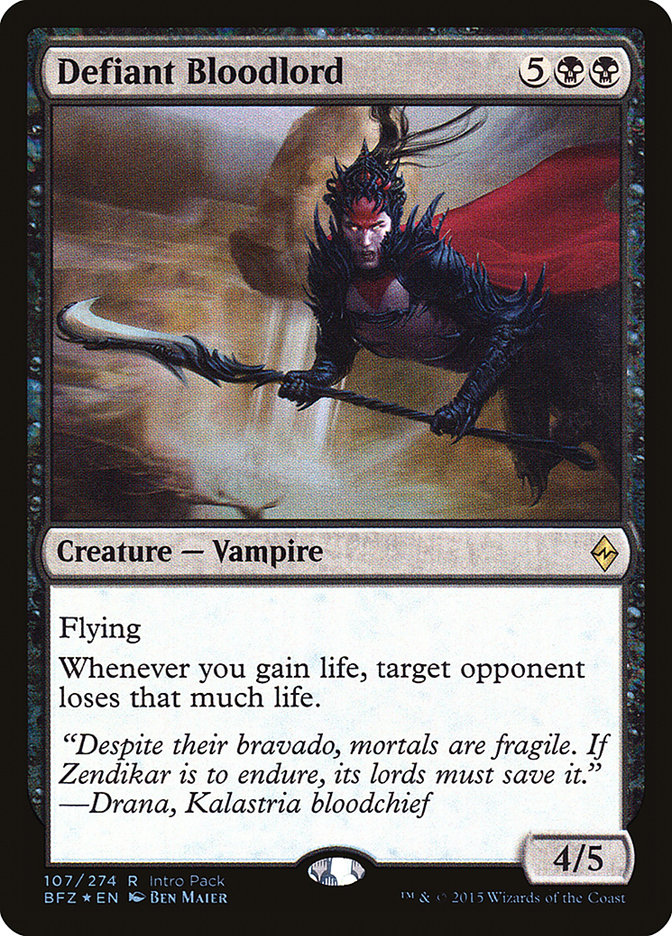 Defiant Bloodlord (Intro Pack) [Battle for Zendikar Promos] | Shuffle n Cut Hobbies & Games