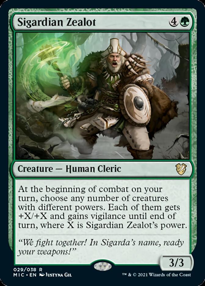 Sigardian Zealot [Innistrad: Midnight Hunt Commander] | Shuffle n Cut Hobbies & Games