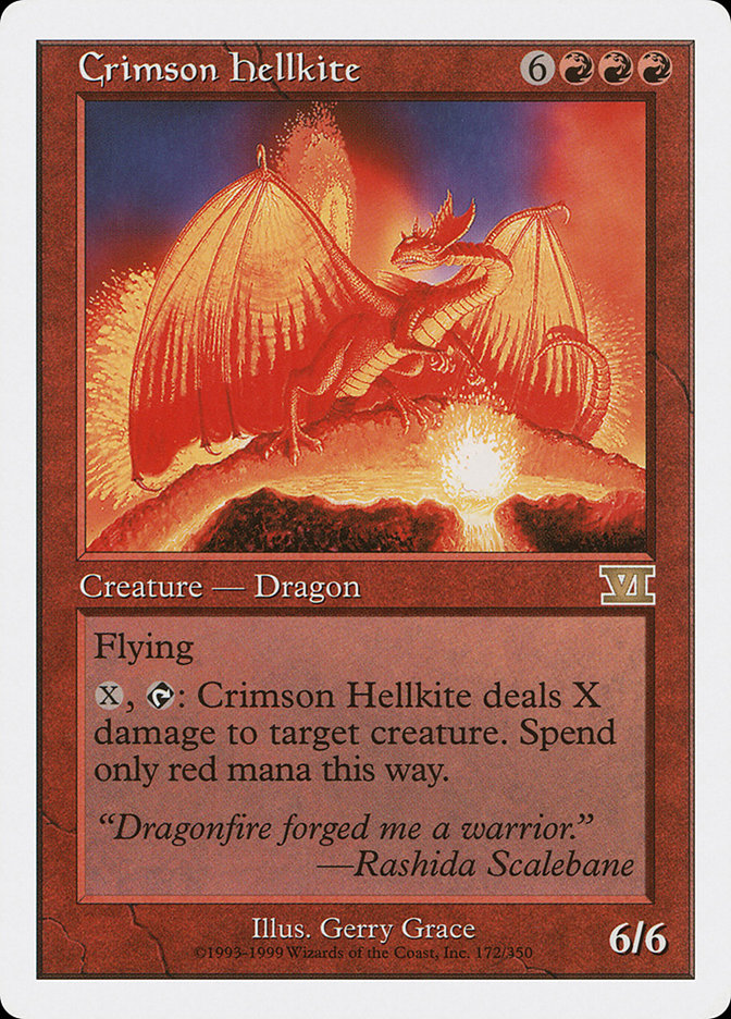 Crimson Hellkite [Classic Sixth Edition] | Shuffle n Cut Hobbies & Games
