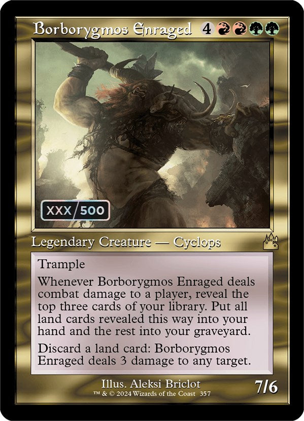 Borborygmos Enraged (Retro) (Serialized) [Ravnica Remastered] | Shuffle n Cut Hobbies & Games