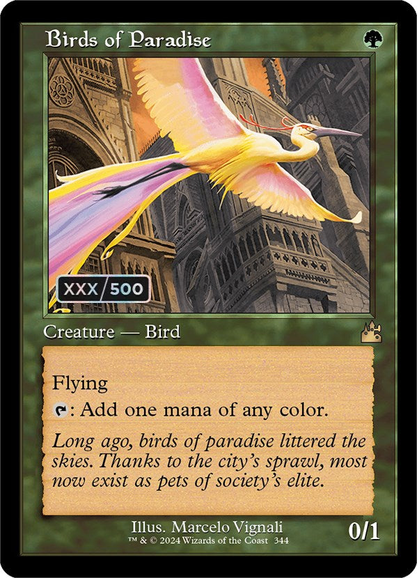 Birds of Paradise (Retro) (Serialized) [Ravnica Remastered] | Shuffle n Cut Hobbies & Games
