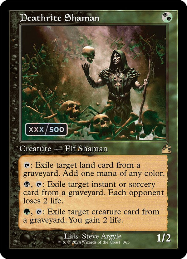 Deathrite Shaman (Retro) (Serialized) [Ravnica Remastered] | Shuffle n Cut Hobbies & Games
