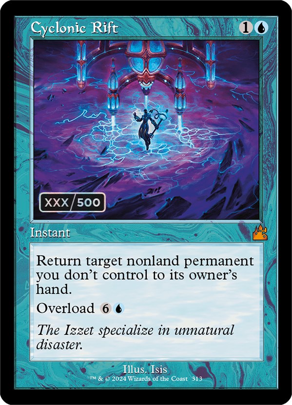 Cyclonic Rift (Retro) (Serialized) [Ravnica Remastered] | Shuffle n Cut Hobbies & Games