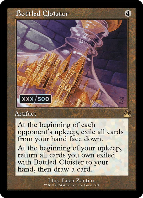 Bottled Cloister (Retro) (Serialized) [Ravnica Remastered] | Shuffle n Cut Hobbies & Games
