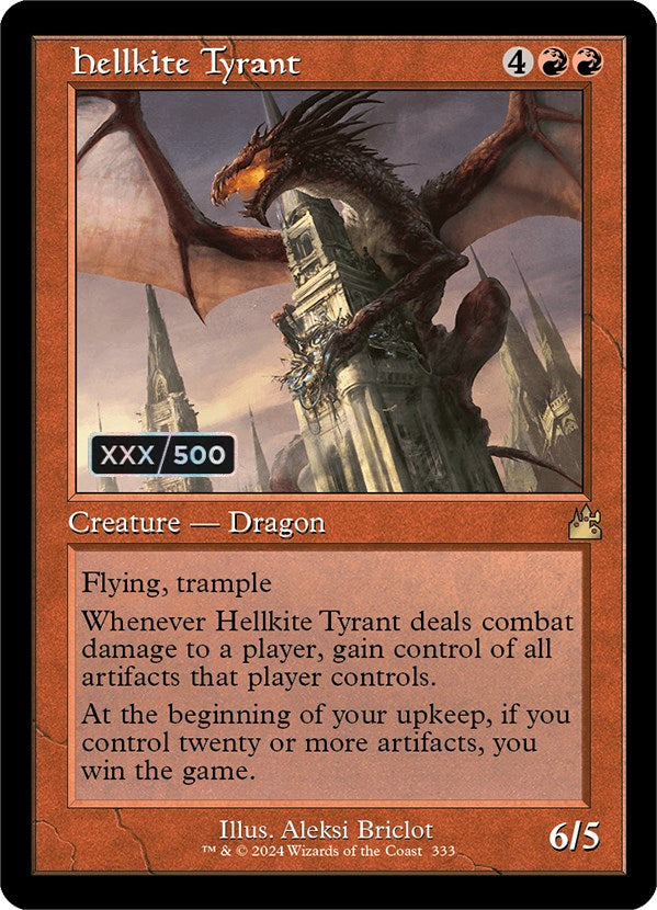 Hellkite Tyrant (Retro) (Serialized) [Ravnica Remastered] | Shuffle n Cut Hobbies & Games