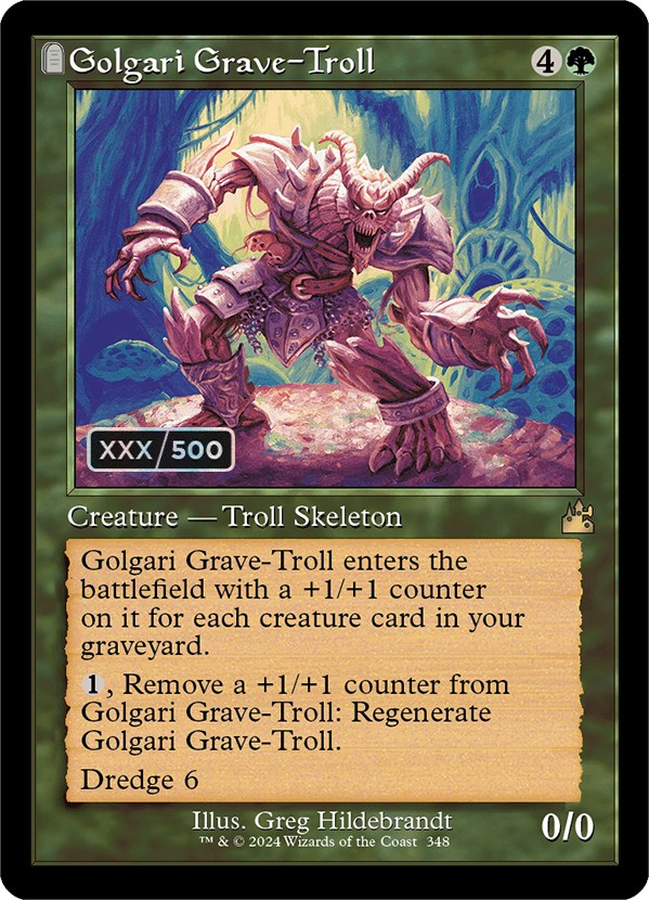 Golgari Grave-Troll (Retro) (Serialized) [Ravnica Remastered] | Shuffle n Cut Hobbies & Games
