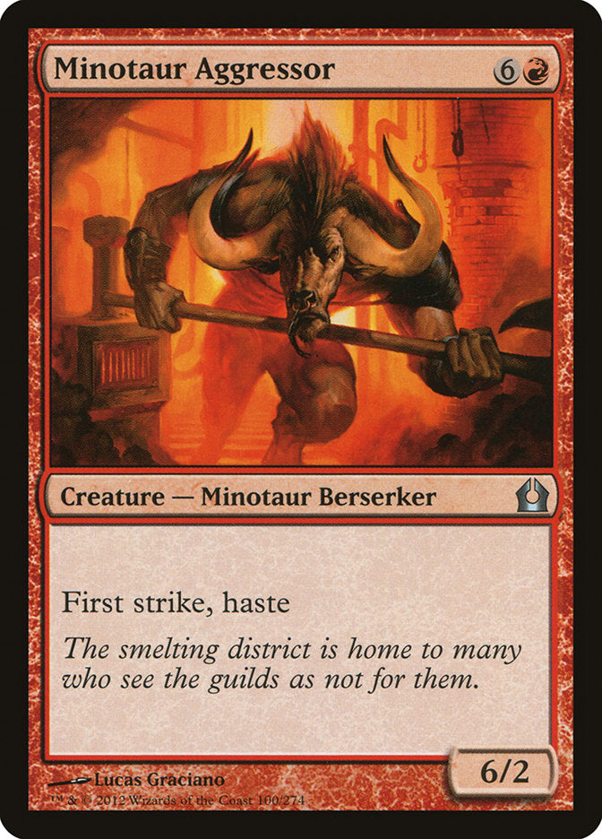 Minotaur Aggressor [Return to Ravnica] | Shuffle n Cut Hobbies & Games