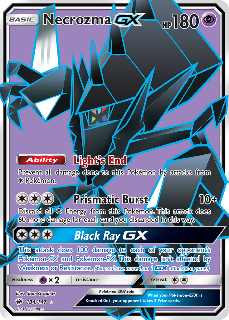 Necrozma GX (134/147) [Sun & Moon: Burning Shadows] | Shuffle n Cut Hobbies & Games