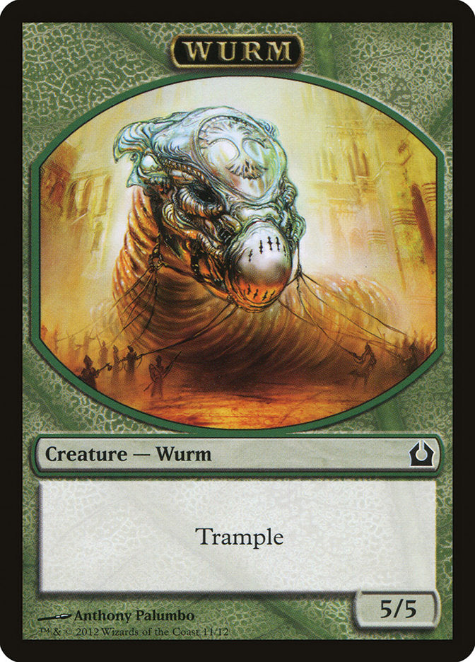 Wurm Token [Return to Ravnica Tokens] | Shuffle n Cut Hobbies & Games