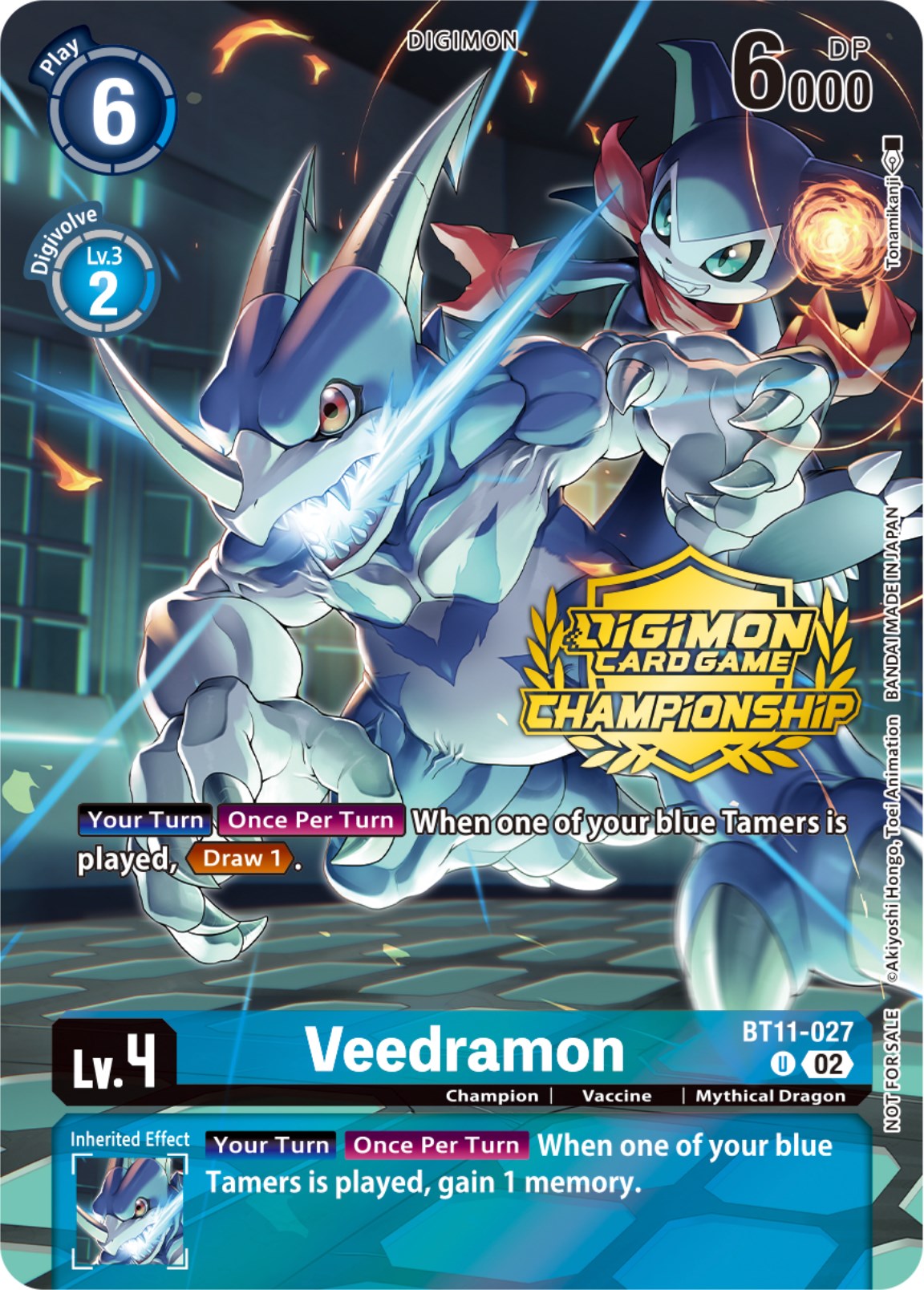 Veedramon [BT11-027] (Championship 2023 Tamers Pack) [Dimensional Phase Promos] | Shuffle n Cut Hobbies & Games