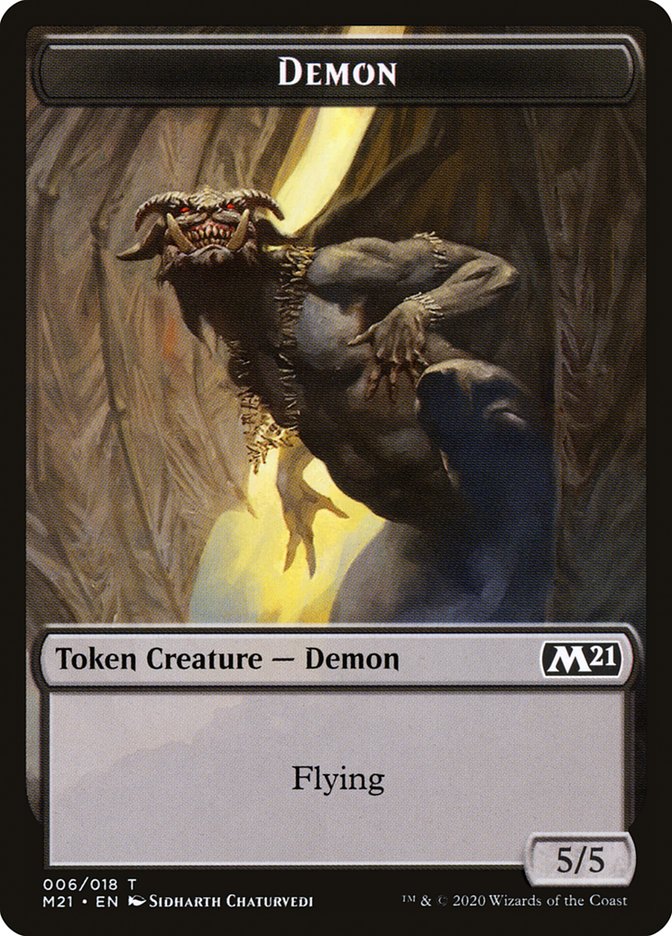 Demon Token [Core Set 2021 Tokens] | Shuffle n Cut Hobbies & Games