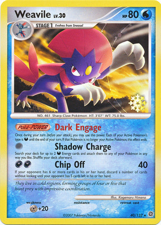 Weavile (40/132) [Countdown Calendar Promos] | Shuffle n Cut Hobbies & Games