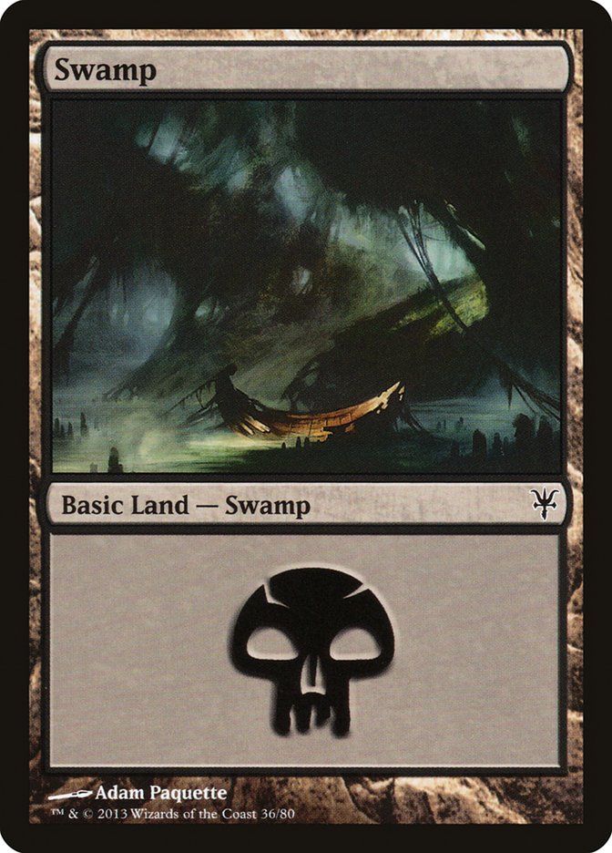 Swamp (36) [Duel Decks: Sorin vs. Tibalt] | Shuffle n Cut Hobbies & Games