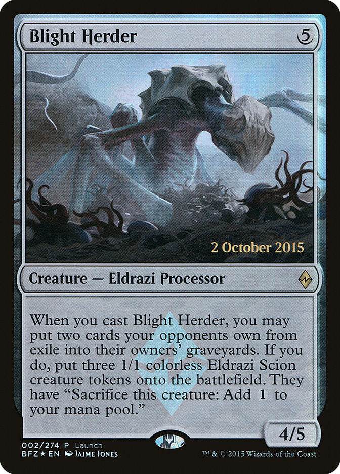 Blight Herder (Launch) [Battle for Zendikar Promos] | Shuffle n Cut Hobbies & Games