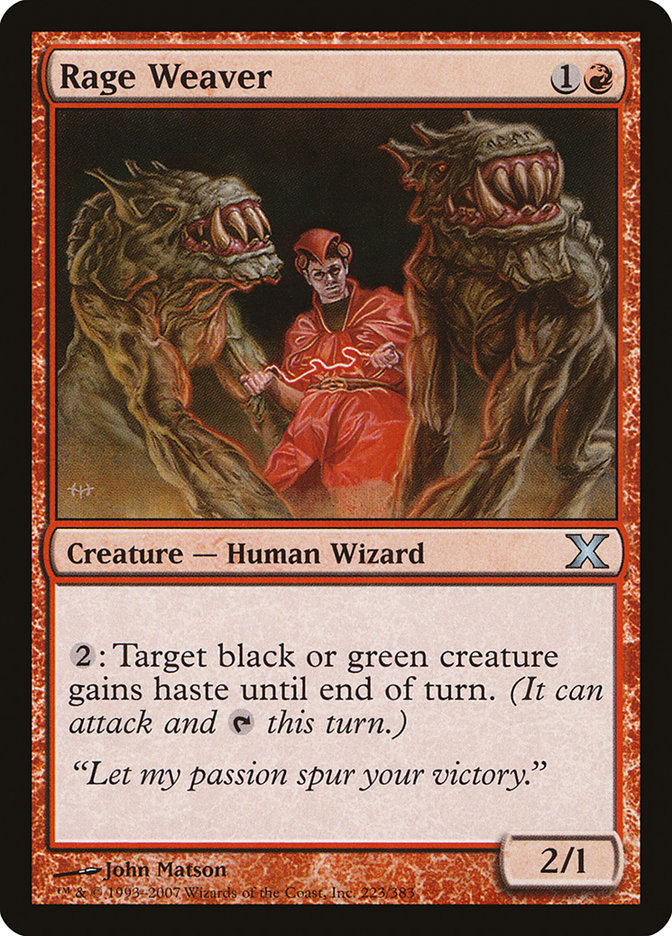 Rage Weaver [Tenth Edition] | Shuffle n Cut Hobbies & Games
