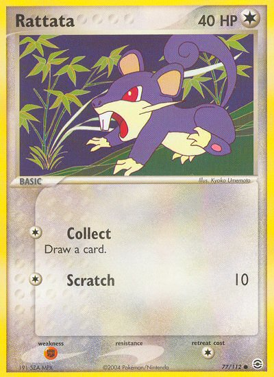Rattata (77/112) [EX: FireRed & LeafGreen] | Shuffle n Cut Hobbies & Games