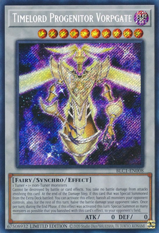 Timelord Progenitor Vorpgate [BLC1-EN008] Secret Rare | Shuffle n Cut Hobbies & Games