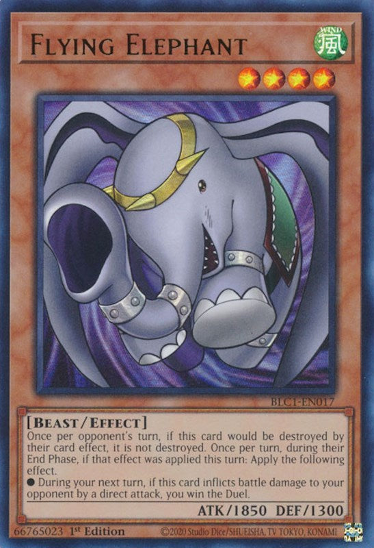 Flying Elephant [BLC1-EN017] Ultra Rare | Shuffle n Cut Hobbies & Games