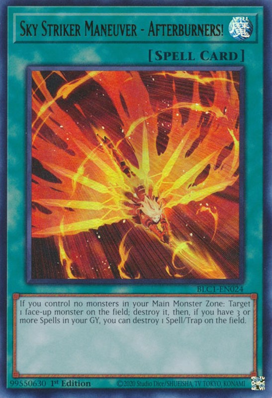 Sky Striker Maneuver - Afterburners! [BLC1-EN024] Ultra Rare | Shuffle n Cut Hobbies & Games
