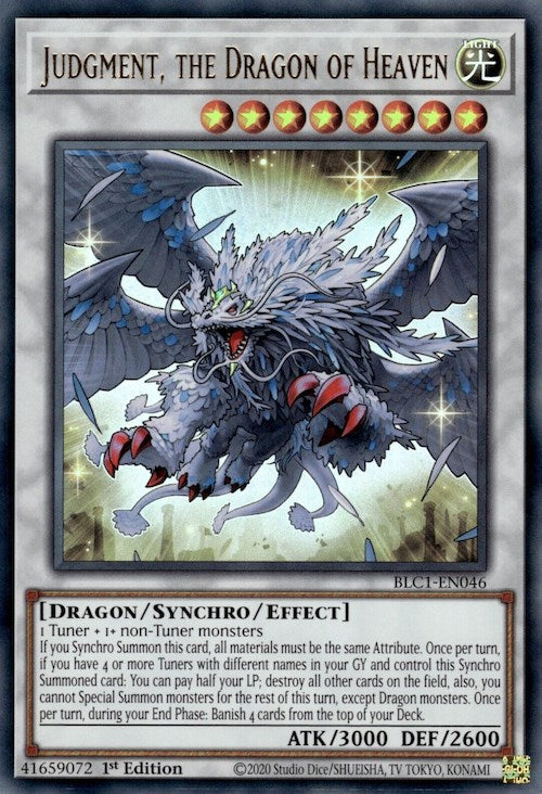 Judgment, the Dragon of Heaven [BLC1-EN046] Ultra Rare | Shuffle n Cut Hobbies & Games