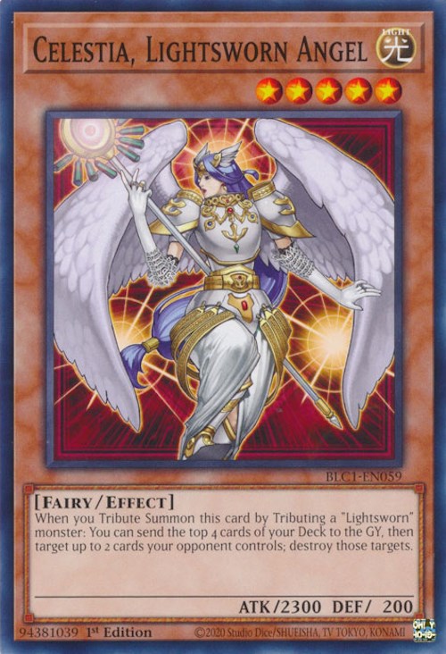Celestia, Lightsworn Angel [BLC1-EN059] Common | Shuffle n Cut Hobbies & Games