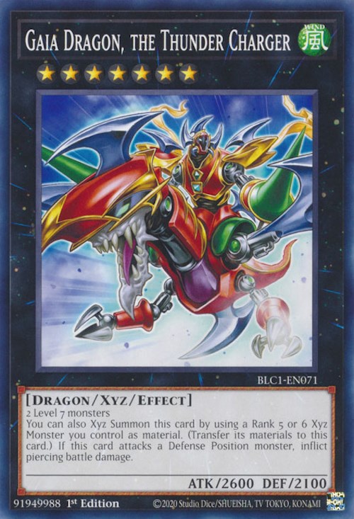 Gaia Dragon, the Thunder Charger [BLC1-EN071] Common | Shuffle n Cut Hobbies & Games